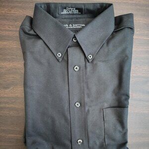 Men's Croft & Barrow Black Long-Sleeve Oxford Shirt, 16-1/2, 36, NWT